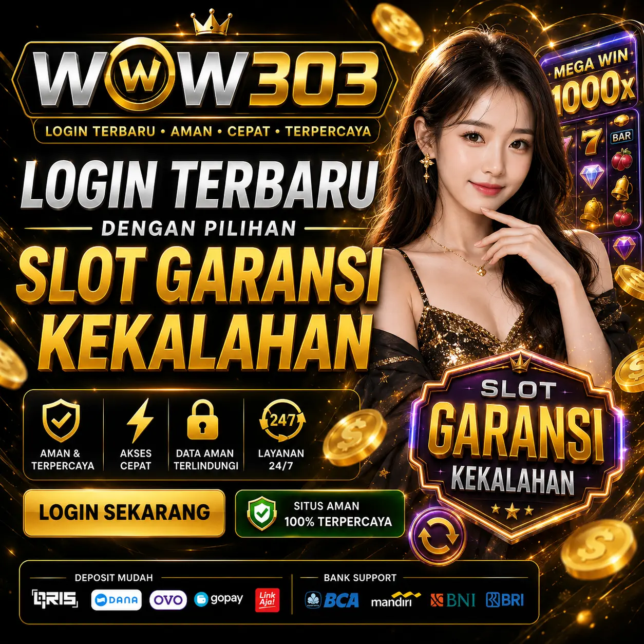 WOW303: Login Terbaru dengan Pilihan Slot Garansi Kekalahan